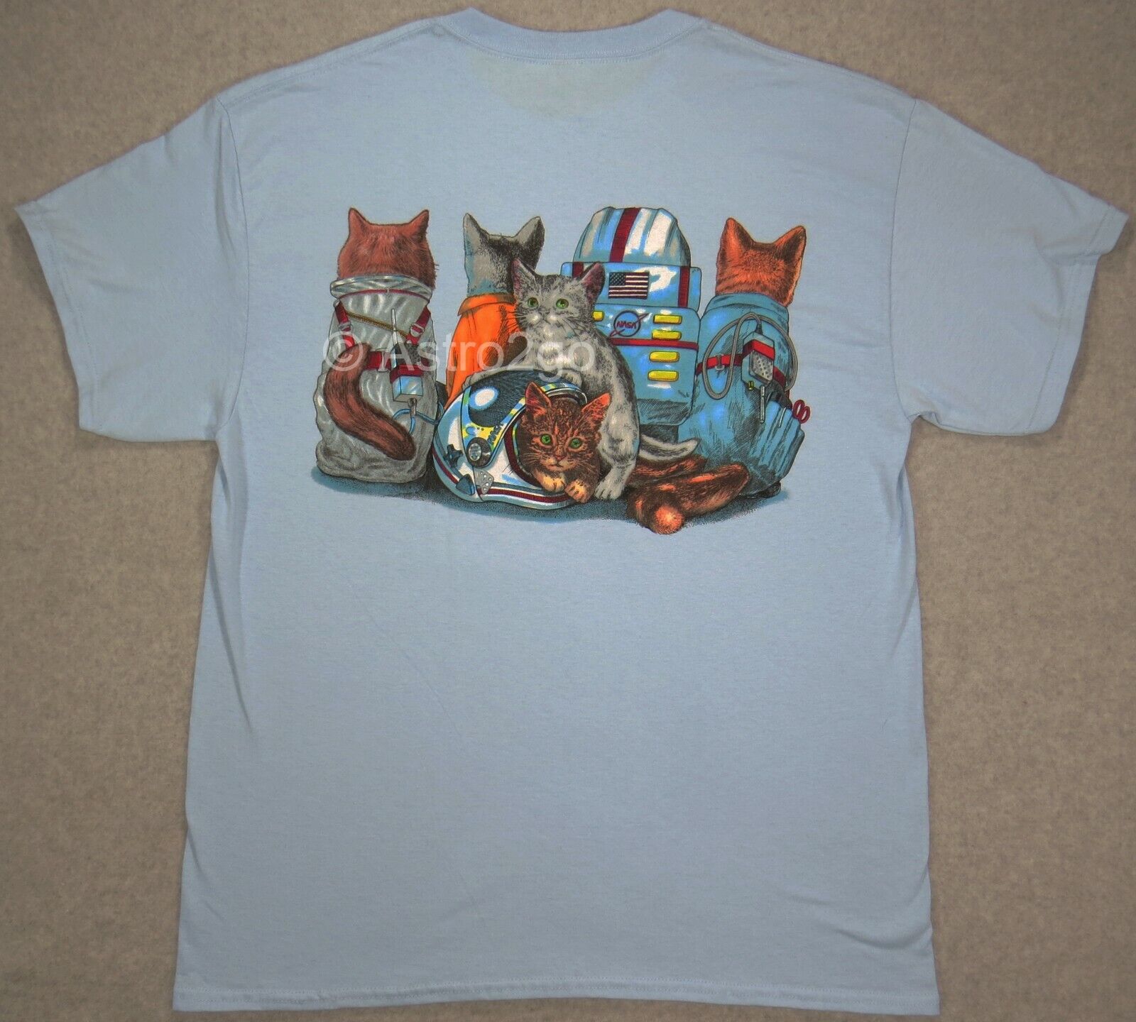 SPACE CATS--NASA Astronaut Flight Suits Astronomy Science 2 sided T shirt  S-3XL+ | eBay