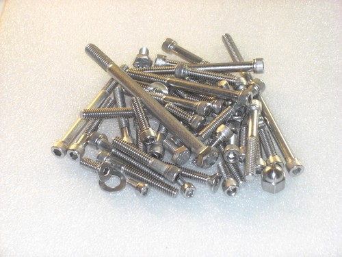 Triumph Trident T150 T150V Engine Covers 54x Stainless UNC/BA Allen Bolt Nut Kit - Picture 3 of 6