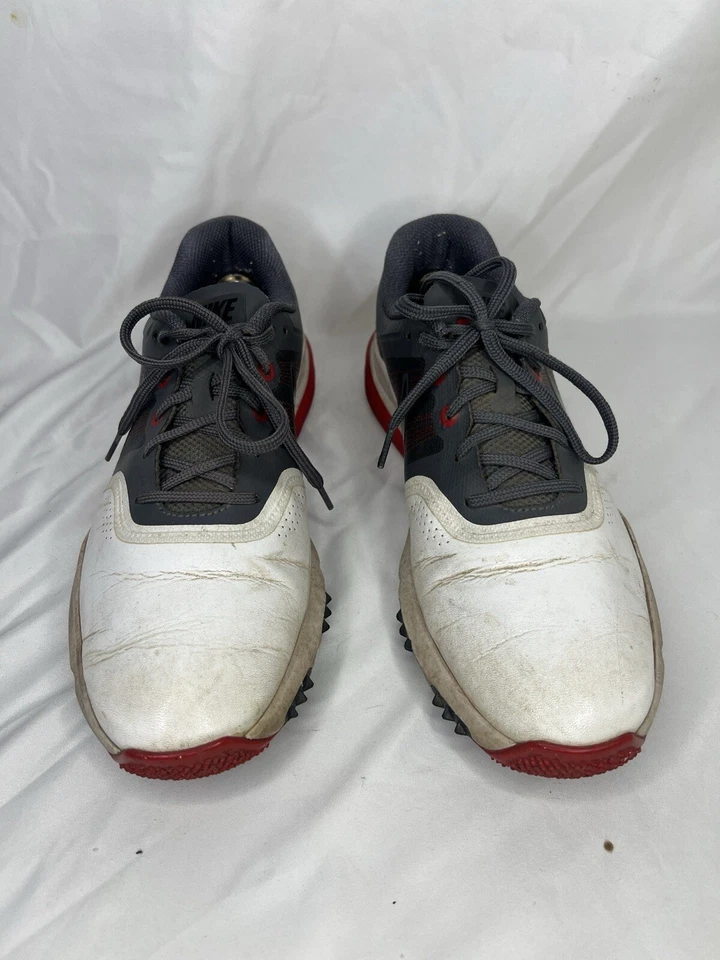 Zapatos de golf Nike Lunarlon Command picos suaves rojo gris blanco para hombre EE. UU. 9 Foto 3 de 4