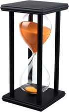 Sanduhr 60 Minuten mit Holzrahmen Mode Glas S...