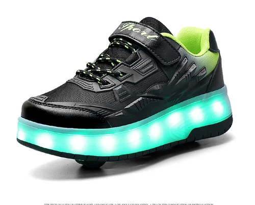 Kinderschuhe Jungen und Mädchen Skateboardschuhe mit Rollen AufladungSkateschuhe - Bild 8 von 27