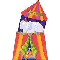 Amscan Jumbo Circus Party Invitation Card (8 Piece) Multicolor 6 X 8 on sale Amscan Jumbo Circus Party Invitation Card (8 Piece) Multicolor 6 X 8 on sale