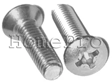 10/32 x 3/4" STAINLESS  PHILLIPS OVAL HEAD MACHINE SCREWS 18-8  12pc