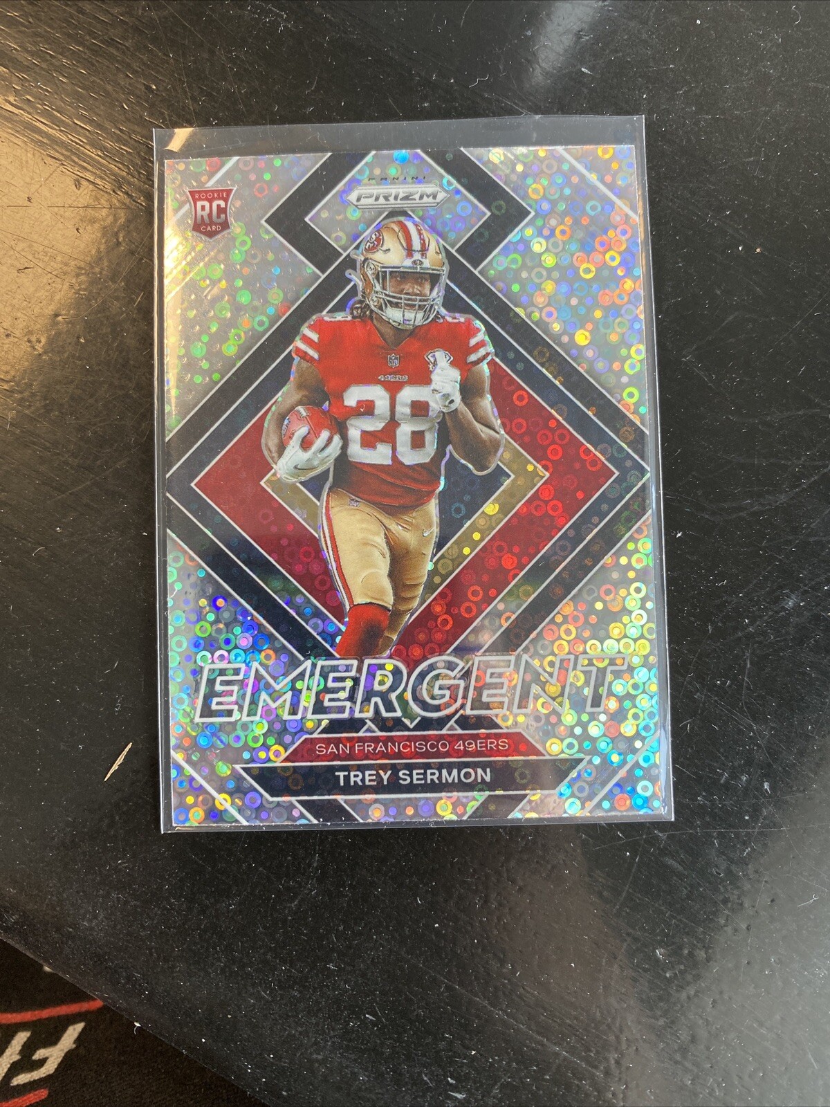 2021 Trey Sermon No Huddle Prizm Emergent RC #E-19 49ers