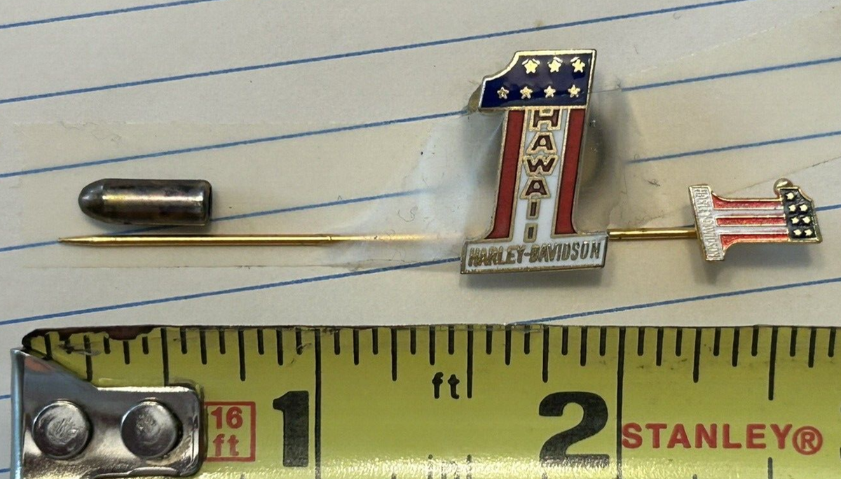 ハーレーダビッドソン チャンピオン AMF ビンテージ Harley-Davidson AMF collectible #1 Pin Hawaii Memorabilia