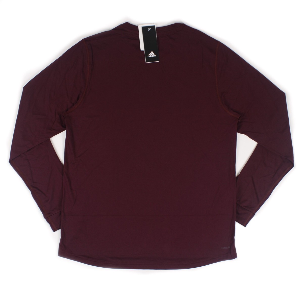 Adidas Men's Climalite Creator Long Sleeve T-Shirt Maroon Adidas Men's Climalite Creator Long Sleeve T-Shirt Maroon