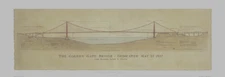 Golden Gate Bridge by Craig Holmes 1995 Architecture California Art Print 38x13