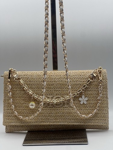 NWOT Dior VIP Limited Edition Raffia Clutch, Shoulder Bag Crossbody+Pearl Charm - Picture 2 of 4