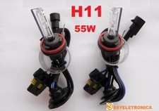 COPPIA DI LAMPADE XENON H11 6000K 55W HID RICAMBIO PER KIT XENON ANABBAGLIANTI