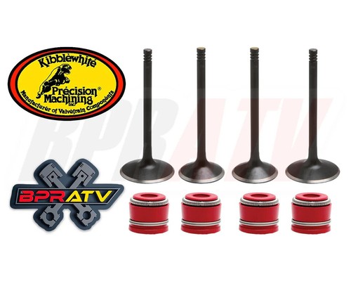 Kawasaki KFX450R Kibblewhite Intake & Exhaust Valves RED Viton Seals Replacement - Picture 12 of 24