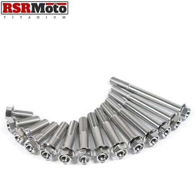 RSR MOTO M10 x 1.25 Titanium Hex Bolts 20 25 30 35 40 45 50 55 60 65 70 75 80 85 90