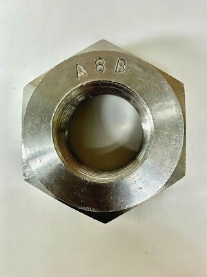(10) 1''-8 Heavy Hex Nuts 304 Stainless Steel Extra-Wide (1-5/8 wide) 1 inch 