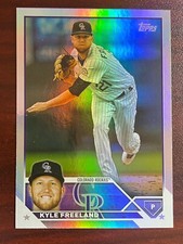 2023 Topps #348 Kyle Freeland Colorado Rockies Rainbow Foil Parallel