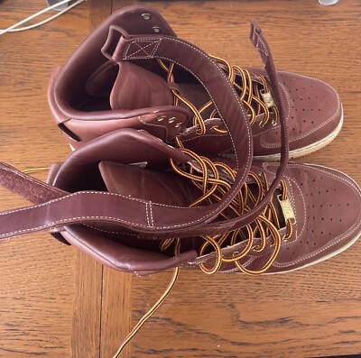 Nike Air Force 1 Supreme Hi QS AF1 Work Boot Deep BurguRed 2010 400895-600 sz 12