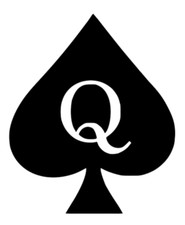Vinyl Car Decal Sticker - Queen of Spades BBC Big Black Cuck Hot Wife Sissy QoS