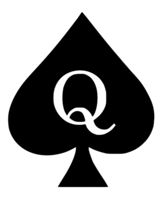 Vinyl Car Decal Sticker - Queen of Spades BBC Big Black Cuck Hot Wife Sissy QoS