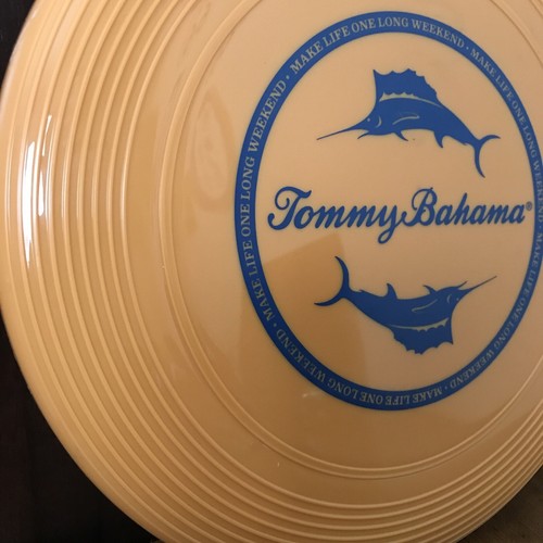 Tommy Bahama Frisbee Orange Blue Outdoor Sports Beach Fishing Sailfish - Picture 2 of 3