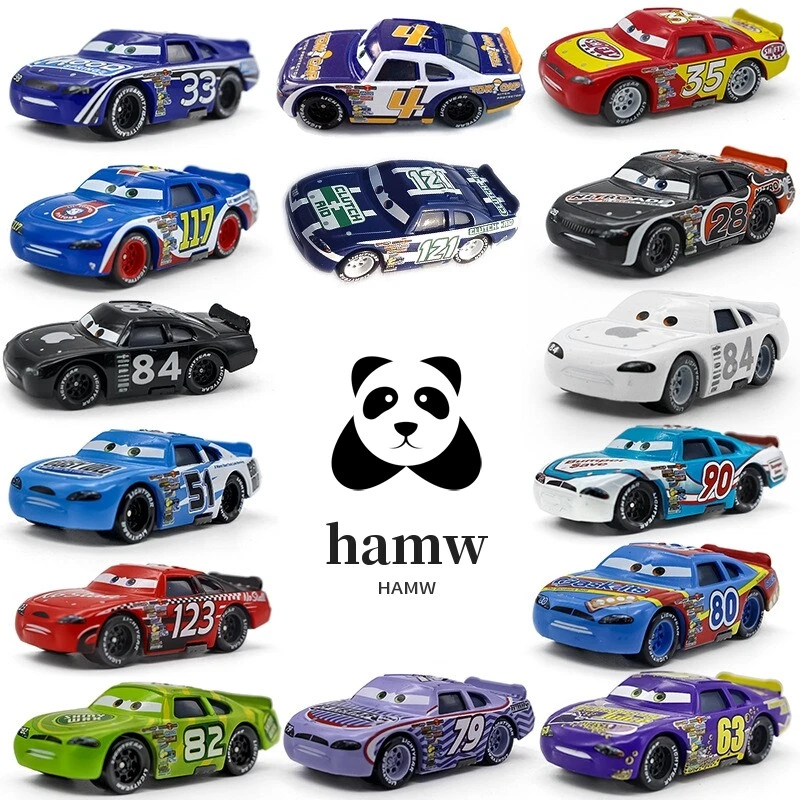 Disney Cars Alloy Model Car Number Car NO.84 Black White Apple