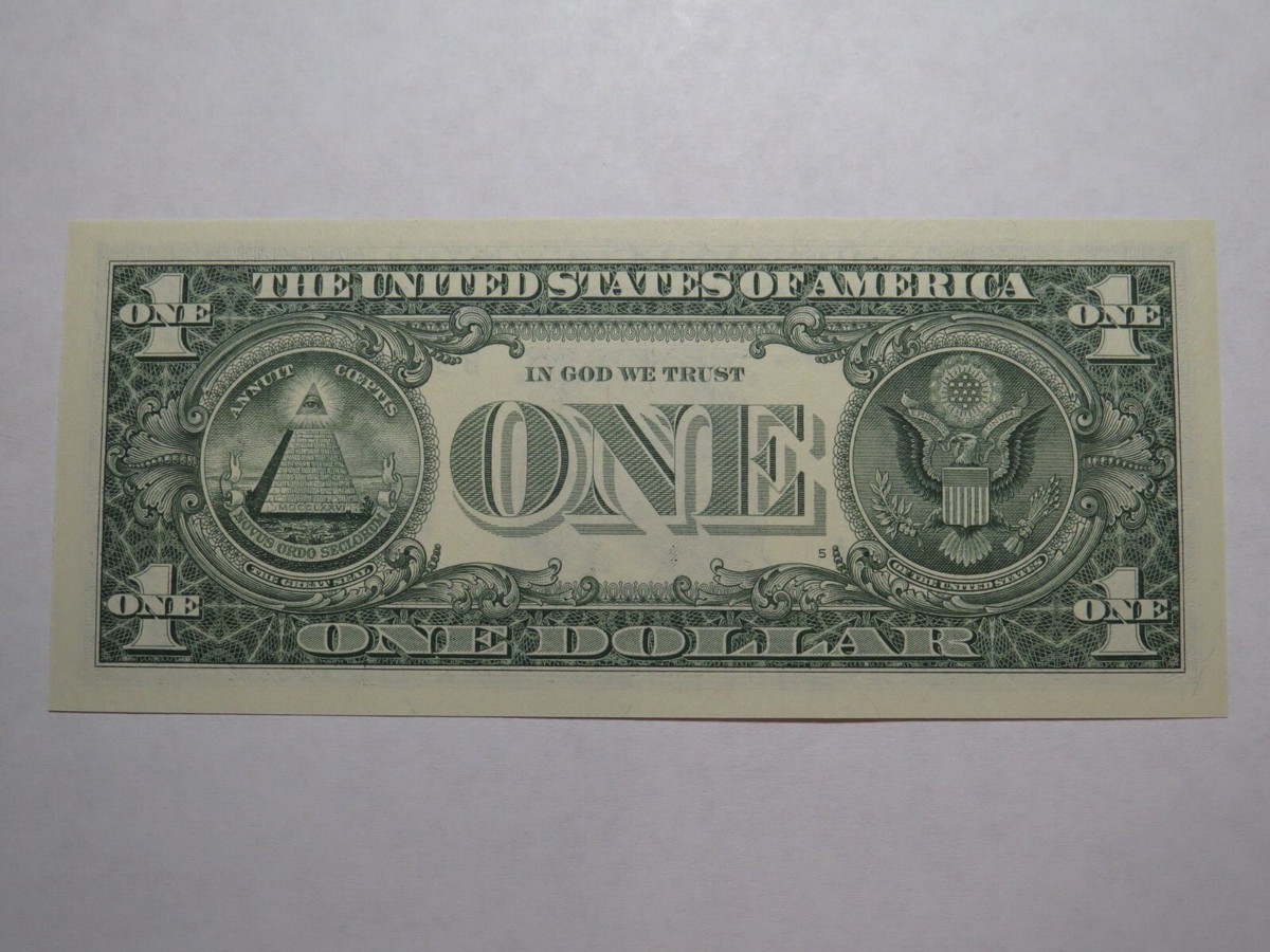 $1 2021 Radar Serial Number Federal Reserve Currency Bank Note 