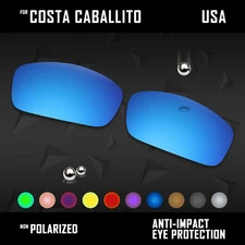 Anti Scratch Polarized Replacement Lenses for-Costa Del Mar Caballito-Option
