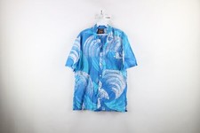 Vintage 90s Streetwear Mens Large Faded Abstract Collared Hawaiian Button Shirt