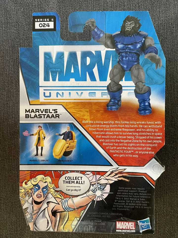 Marvel Universe Blastaar Series 4 #024 2011 3,75" Hasbro ¡Sin usar, en caja! Manos transparentes ¡En muy buen estado! Foto 4 de 4