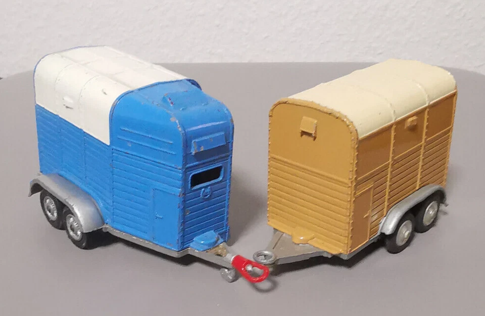 Corgi Toys 102 & 112 - Rice Pony Trailer & Horse Box Anhänger Vintage - Bild 2 von 4