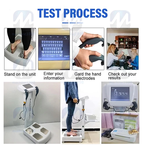 Professional Full Body Fat Analyzer Body Scanner Composition Analysis +Printer
