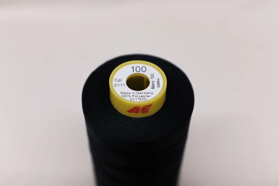 GUTERMANN Mara 100 Tex 30 100% POLYESTER, REGULAR SEWING THREAD, 5000m, BLACK - Image 2 of 2