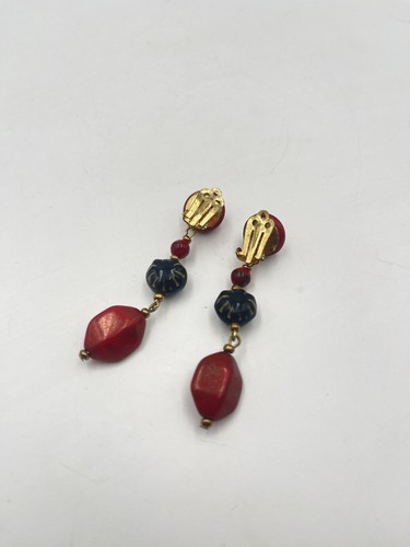 Réf 345 BOUCLES D'OREILLES Vintage ANCIENNES CLIPS - Photo 2 sur 2