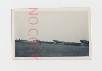 Foto WKII Flugplatz  Einweihung Flugstaffel Nachtjäger Flugzeuge #45