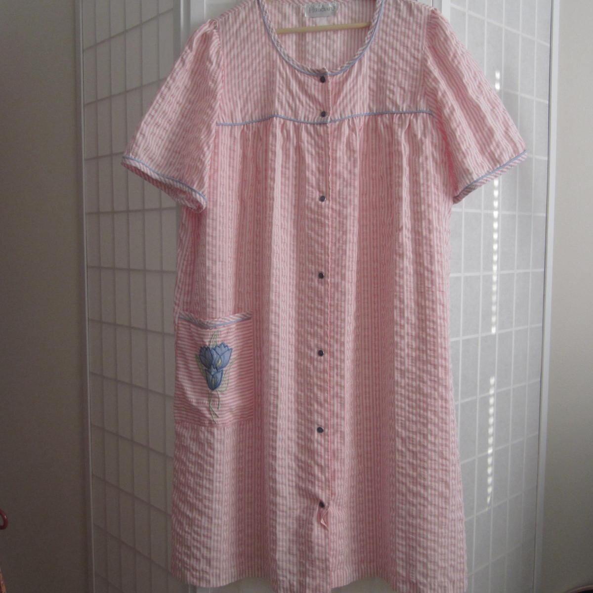 Vintage Herbcraft Housecoat Duster Robe XL Pink S… - image 2