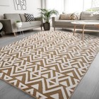  Ultra Soft Shaggy Rugs Memory Foam Bedroom Carpet 7 x 10 Feet 7x10 Feet Beige