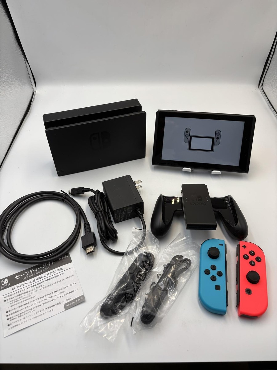 Nintendo Switch V2 Console HAC-001(-01) w/ OEM Blue/Red Joy