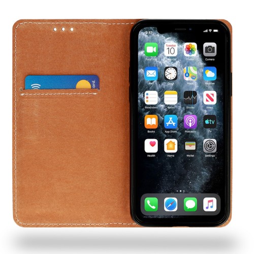 Cuir Véritable Étui pour Portable Livre Rabattable Pochette de Protection Housse - Photo 140/247