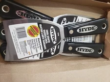 Hyde 02400 Scraper 3 in Blade Wd, Carbon Steel, 3 3/4 in Blade Lg, Chisel/Full T