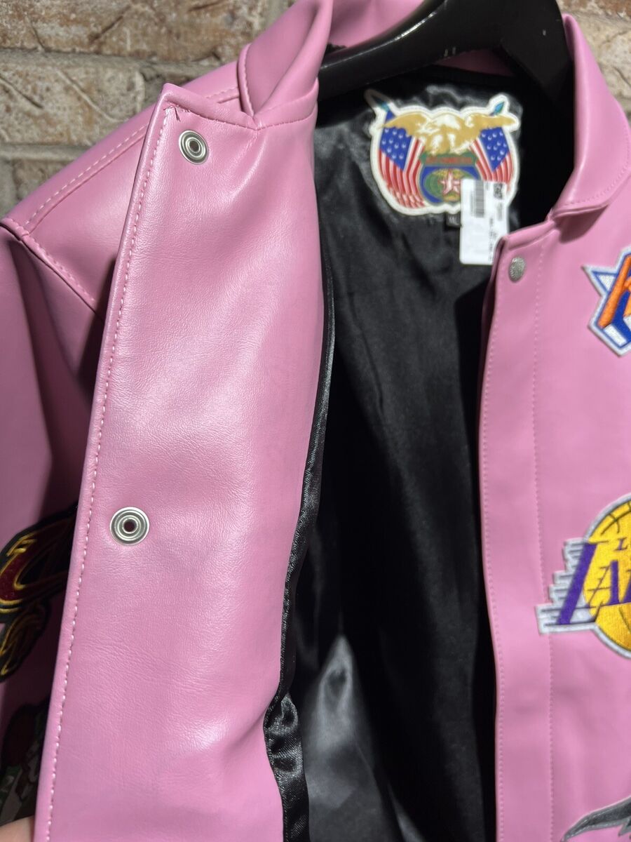 $1200 XL Jeff Hamilton NBA Collage Vegan Leather Jacket NBA $1200 XL Jeff Hamilton NBA Collage Vegan Leather Jacket NBA