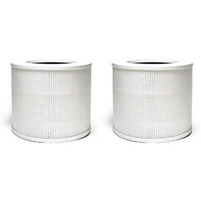 Nispira 3-In-1 True HEPA Carbon FIlter for Levoit Air Purifier Core Mini 2 Pk