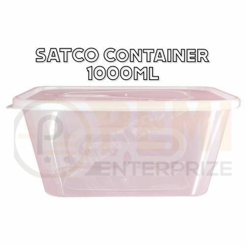 0 X 1000ml Plastic Containers Clear With Lids Microwave Safe Satco Heavy Duty Ebay