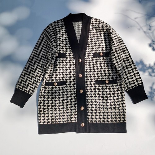 Sandro Dane Houndstooth Check Oversized 