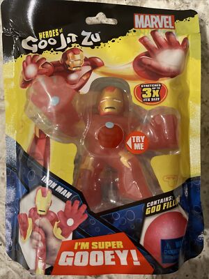 Heroes of Goo Jit Zu Marvel IRON MAN Super Gooey