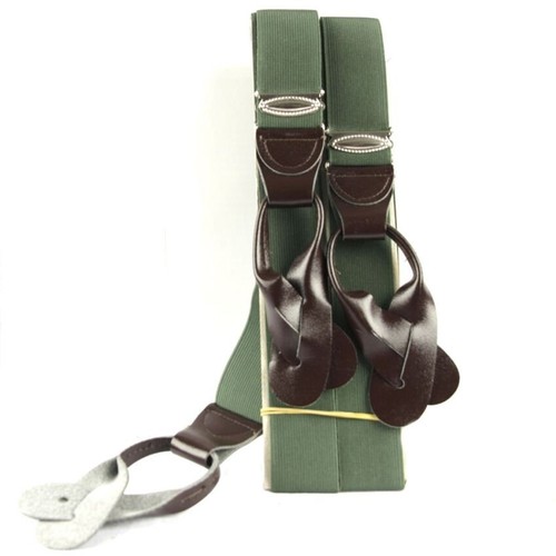 Original Czechoslovakia Army Pants Suspenders - Nice New Condition Unused - Picture 2 of 2