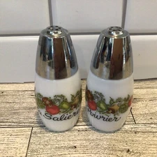 Vintage SPICE OF LIFE Salt and Pepper Shakers Corning Ware Gemco
