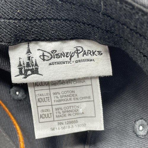 Disney Parks Gris Naranja DJ Mickey Auriculares Billete Plano FlexFit Gorra de Béisbol Sombrero - Imagen 6 de 6