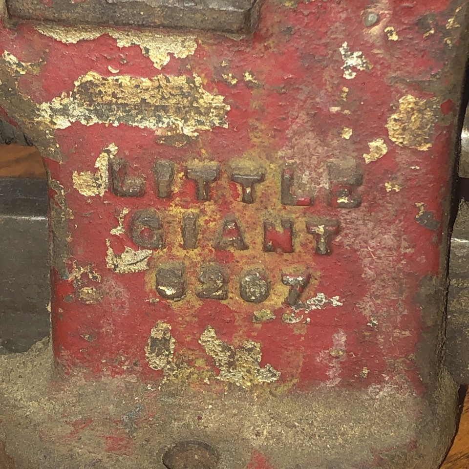 Vintage Little Giant Bench Vise Anvil Bench Vise 5207 Tool Made USA eBay