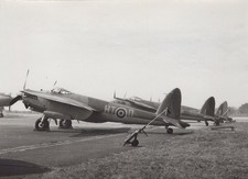 de Havilland Mosquito RAF HT Unit Line-up 1940s - Original Photo