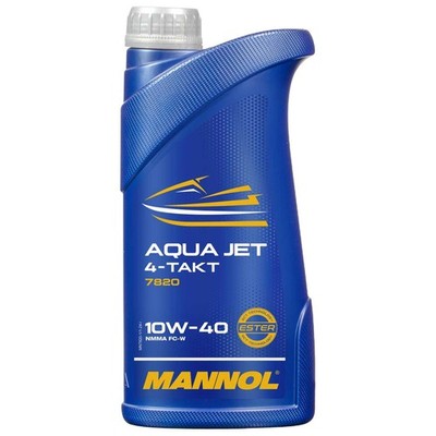 Motoröl Motor Öl 4Takt Aqua Jet 10W40 MANNOL API SL 1 Liter Außenborderöl Jetski