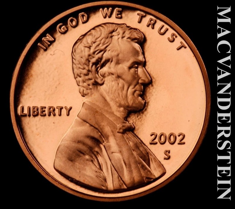 2002-S Lincoln Memorial Cent- Choice Gem Proof- Luster- No Reserve #L7048