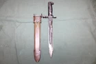 US Military Issue WW2 AFH M1 Garand Bayonet Knife with Scabbard PC97C