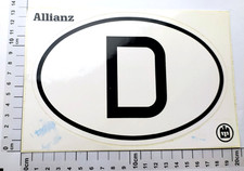 D auto tedesche sigla Germania Allianz adesivo sticker Klebstoff 18 x 12cm